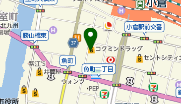 献血ルーム 魚町銀天街の地図画像