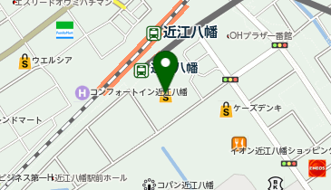 ユリ美容室 イオン近江八幡ショッピングセンター店の地図画像