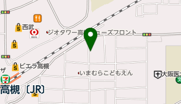 たかつき鳥の病院の地図画像