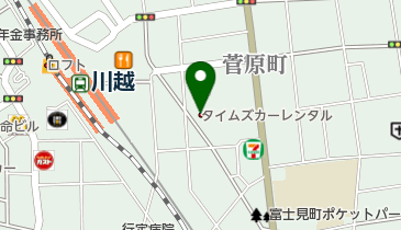 こうゆうかん 川越校の地図画像