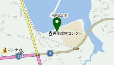 川東コミュニティセンターの地図画像