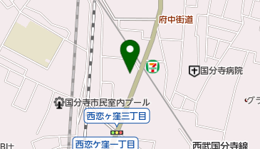 アビダス西国分寺の地図画像