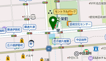 占いの沙希 栄 森の地下街店の地図画像