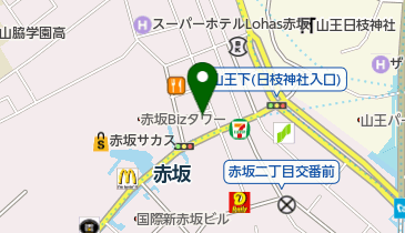 エースゴルフクラブ赤坂の地図画像