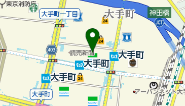 ヤマノミュージックサロン大手町の地図画像