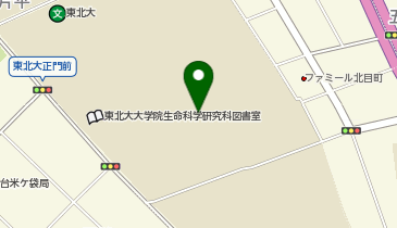 東北大学片平さくらホールの地図画像