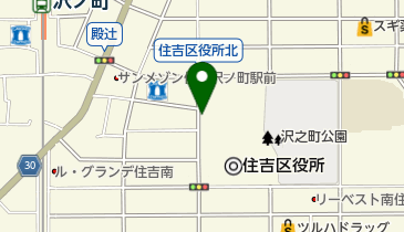 住吉区役所 保健福祉センター 健康推進の地図画像