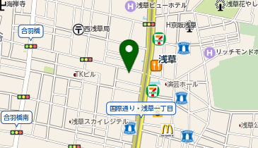 肉汁餃子のダンダダン かっぱ橋店の地図画像