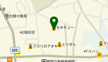 ブルースカイランドリー セキチュー大間々店の地図画像