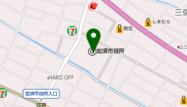 ねんきんサテライト加須(熊谷年金事務所加須分室)の地図画像