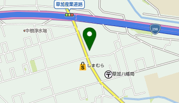 ランドリーム草加八幡町店の地図画像