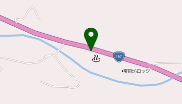 宝泉坊温泉の地図画像