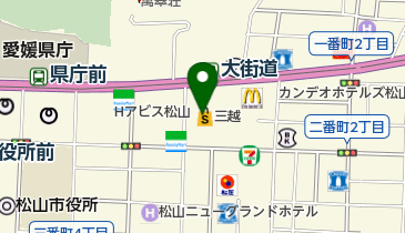 ちふれ 松山三越店の地図画像