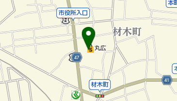 ちふれ まるひろ東松山店の地図画像