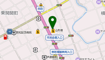 ちふれ 川内山形屋店の地図画像