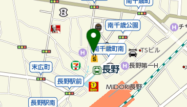 ちふれ ながの東急百貨店の地図画像