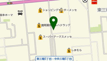 洗濯 メッセ館の地図画像