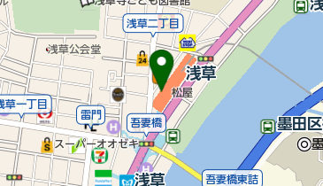ちふれ 松屋浅草店の地図画像