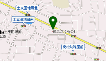 練馬さくらの杜の地図画像
