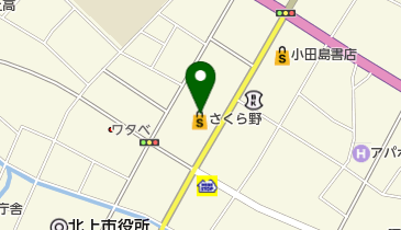 サックスバー 北上さくら野百貨店の地図画像