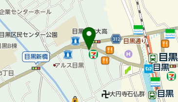 茶割 目黒の地図画像
