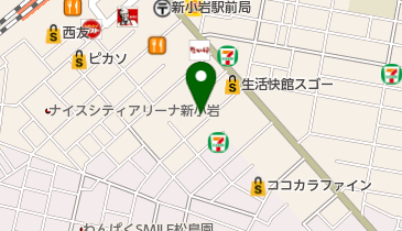 東季17タピオカ専門店 新小岩店の地図画像