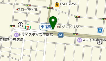 サキナビューティーラウンジ宇都宮の地図画像