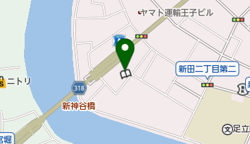新田地域学習センターの地図画像
