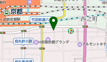 変なホテル 京都 八条口駅前の地図画像