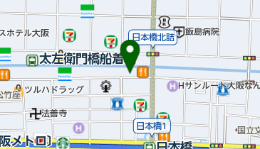 道頓堀ミュージアム並木座の地図画像