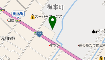 だて歴史文化ミュージアムの地図画像