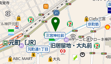 ビスポッケ 神戸本店の地図画像