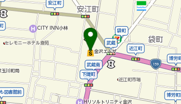 金沢エムザの地図画像