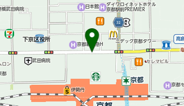 MANICURE HOUSE(マニキュア ハウス) 京都駅前地下街ポルタ店の地図画像