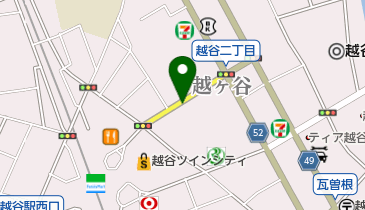 ラーメン二郎 越谷店の地図画像