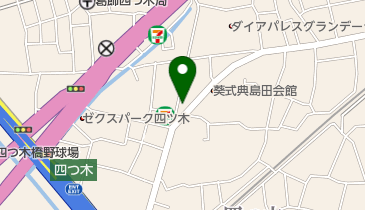 丼丸 笹舟 四つ木店の地図画像