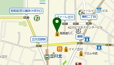 オンディーヌ 立川店の地図画像