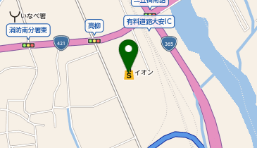 カーサカラー イオン大安店の地図画像