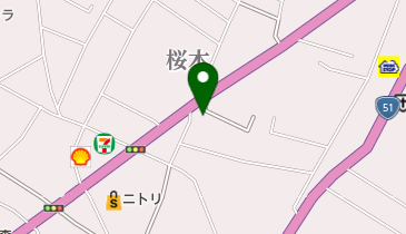 カワサキ プラザ 千葉桜木店の地図画像