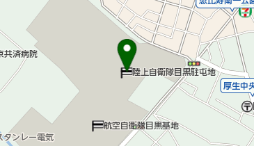 陸上自衛隊 目黒駐屯地の地図画像