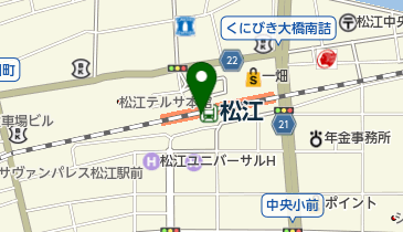 マネケン シャミネ松江店の地図画像