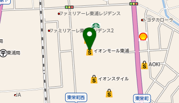 ミュゼプラチナム イオンモール東浦店の地図画像