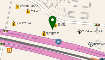 わくわく広場 牧の原モア店の地図画像