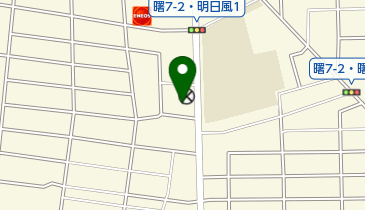 じゅんかんコンビニ24 明日風店の地図画像