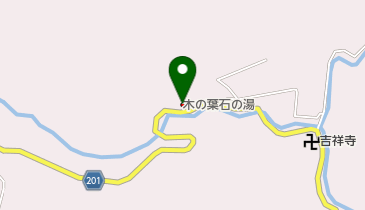 星尾温泉 木の葉石の湯の地図画像