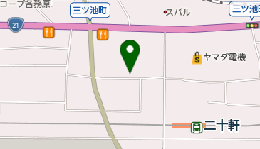 喫茶室 山脈の地図画像