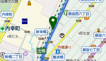 銀座アートホールの地図画像