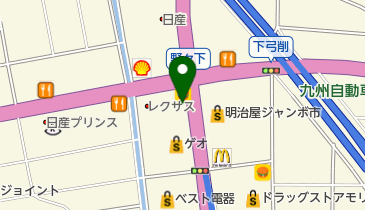 スポーツジムREX(レックス) 久留米東合川店の地図画像