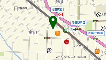 CAFE de CRIE(カフェ ド クリエ) サンシティ池田店の地図画像