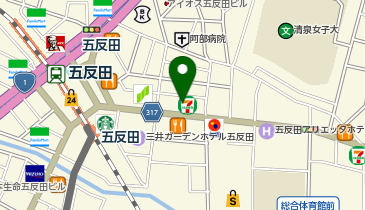 星乃珈琲店 五反田店の地図画像